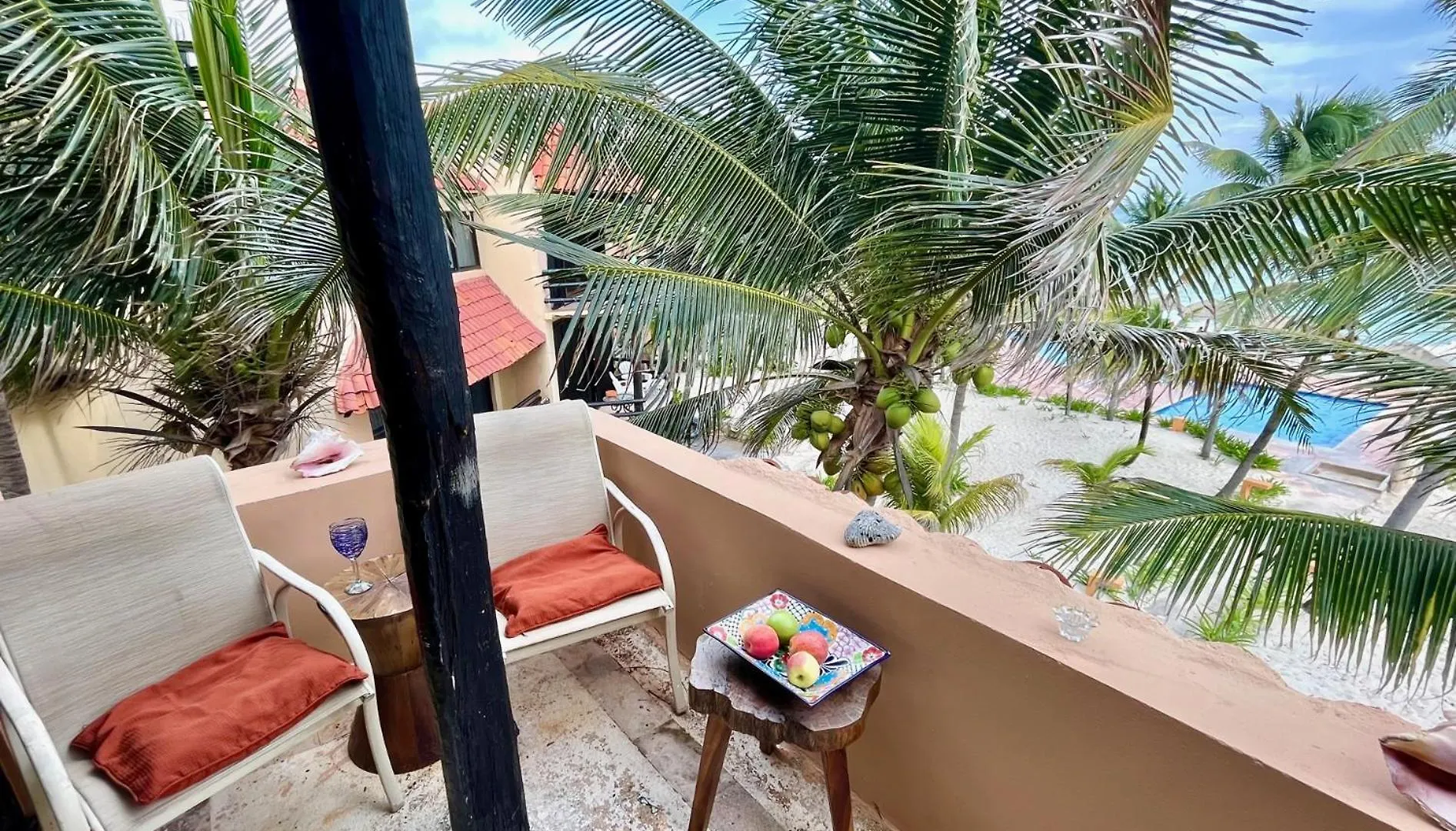 Beachfront Hammock Heaven Akumal Apartamento